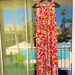 brand new 1960s STYLE Resort Maxi Psychedelic USA made medium Kate and Mallory